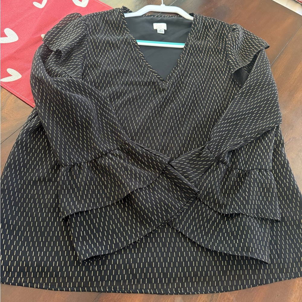 a new day Black and Gold Women's Top